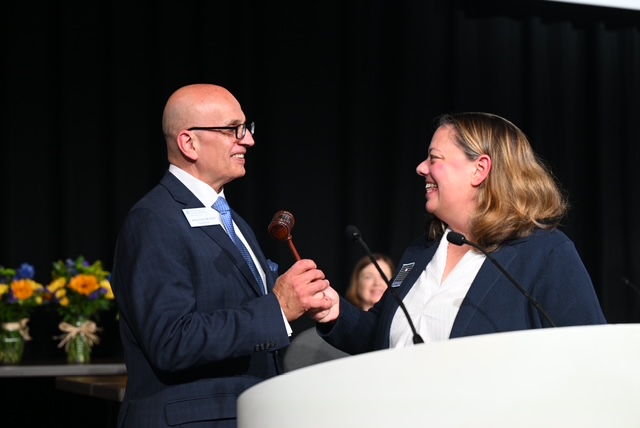 Dr. Haddock Passes the Gavel to Dr. Cirillo Dr. Haddock Passes the Gavel to Dr. Cirillo