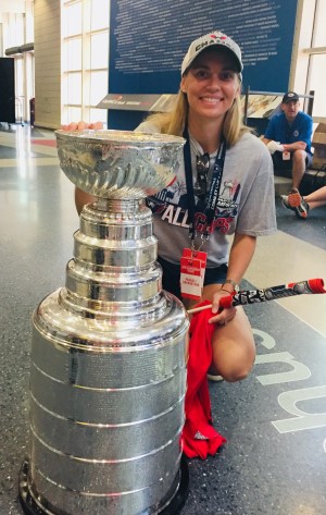Dr. Liz Delasobera, Team Physician for the Washington Capitals was on the ice the night of the Capitals&rsquo; Stanley Cup win.