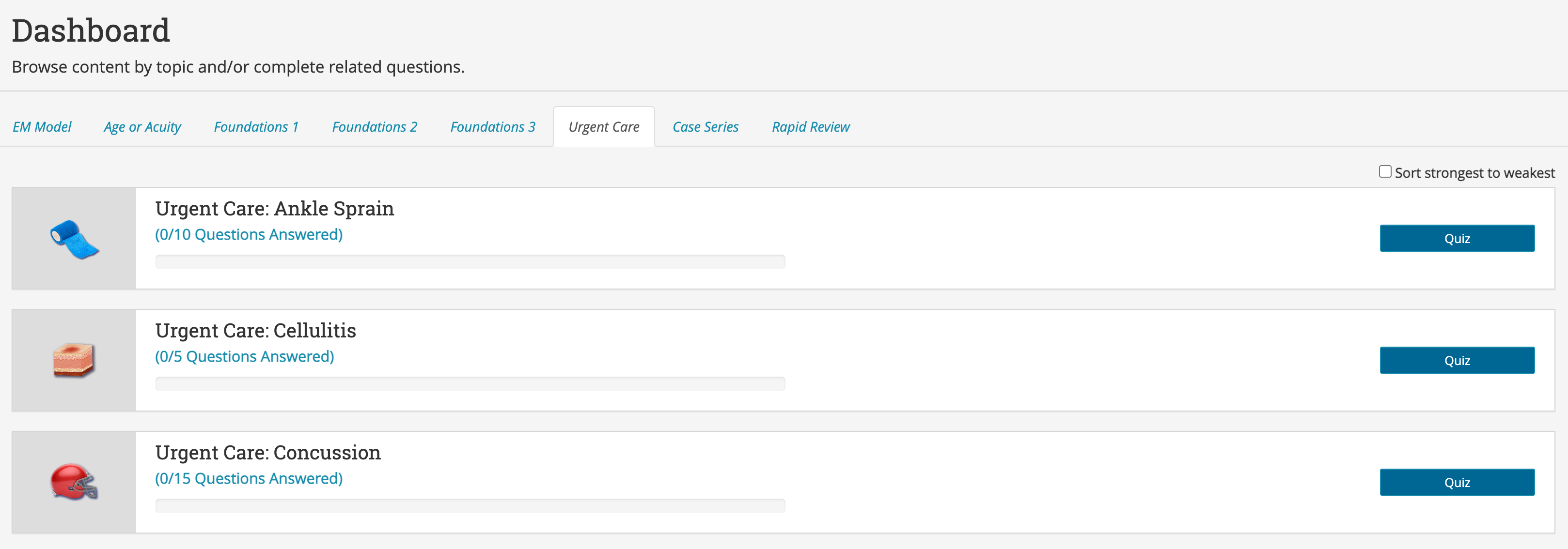 PEERprep Urgent Care Quizzes PEERprep_Urgent_Care_Dashboard.png